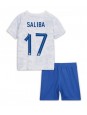 Francie William Saliba #17 Venkovní dres pro děti MS 2022 Krátký Rukáv (+ trenýrky)